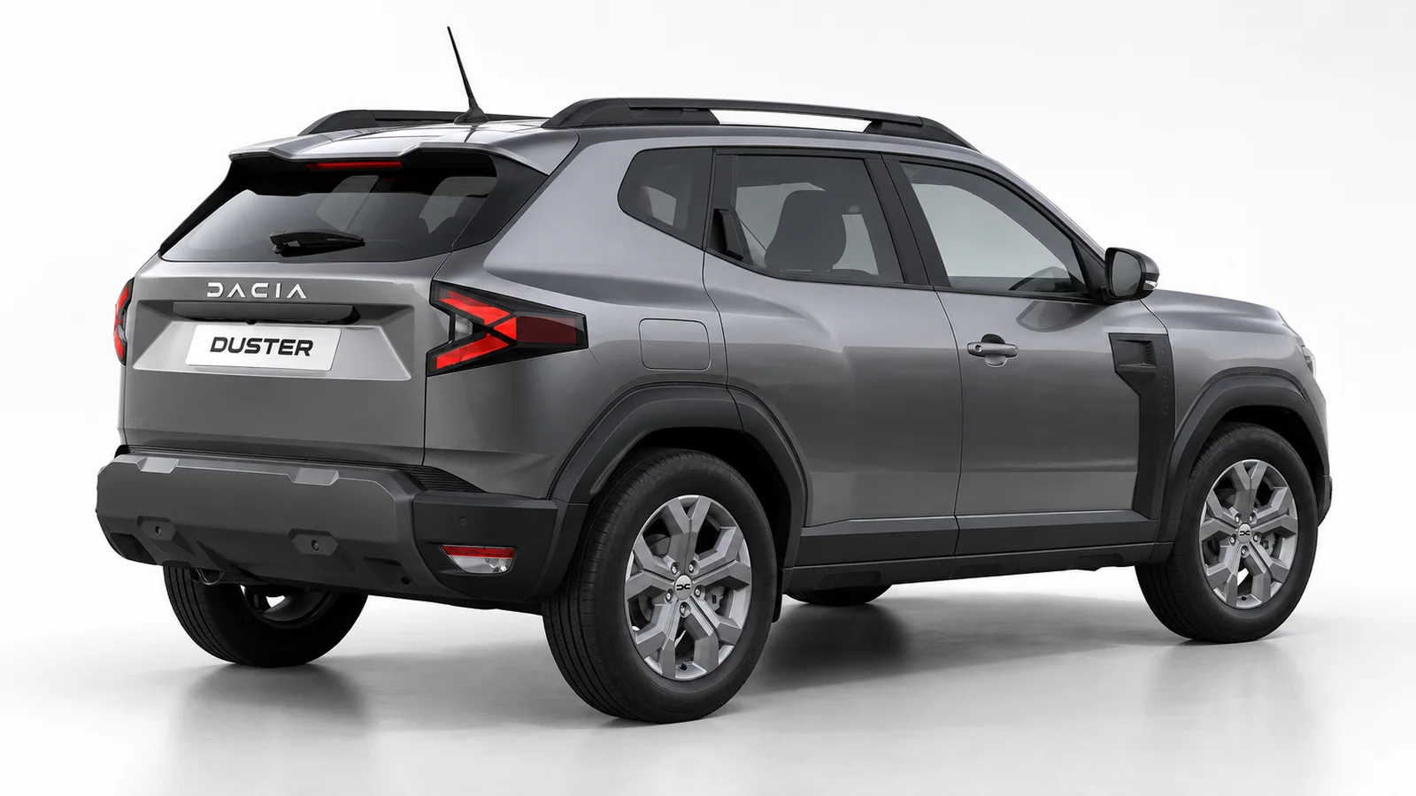 Dacia Duster GPL automatico Expression, Grigio Scisto: vista posteriore a tre quarti