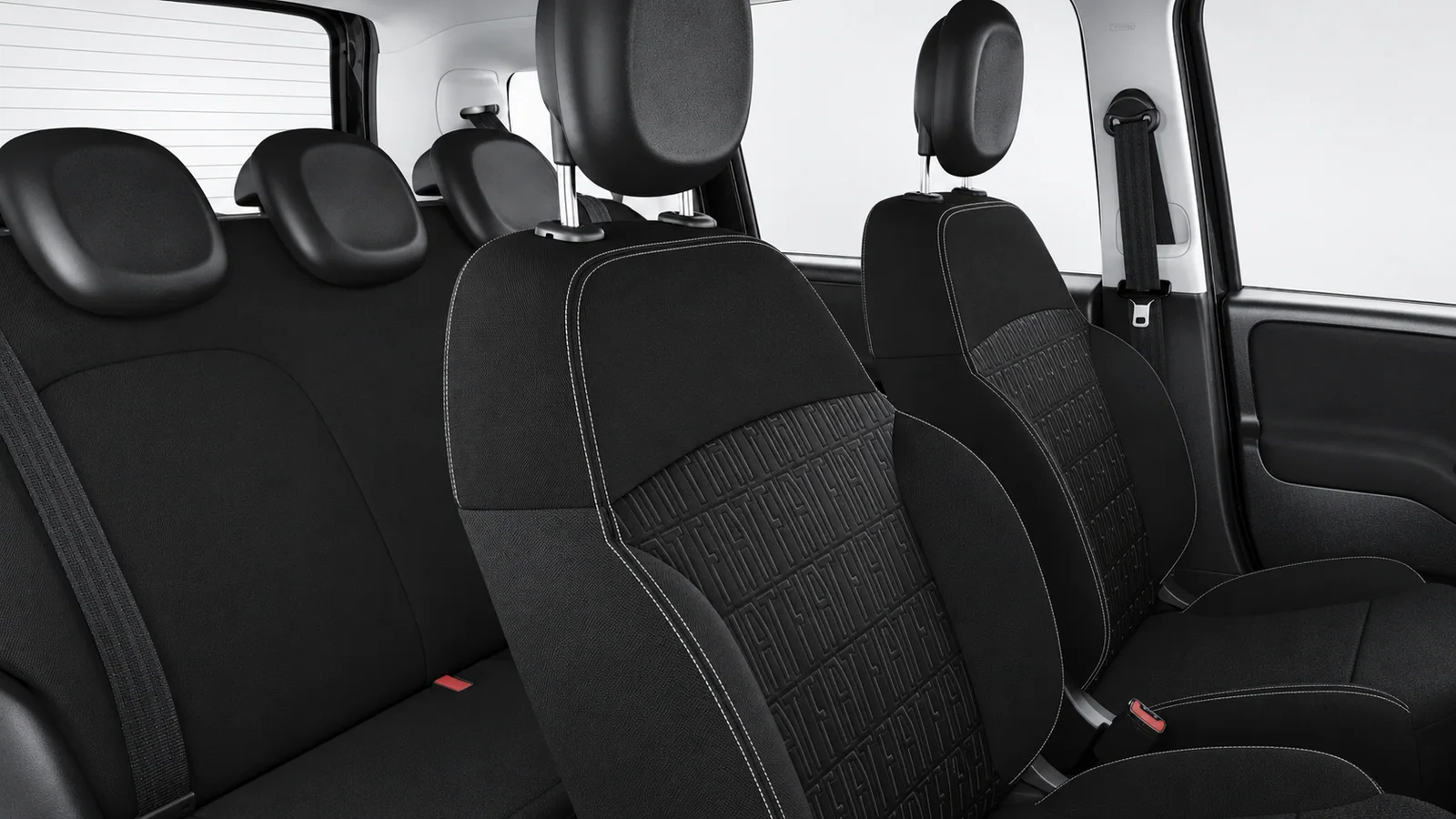 Fiat Pandina ICON Hybrid 5 posti, Nero: sedili dell'abitacolo