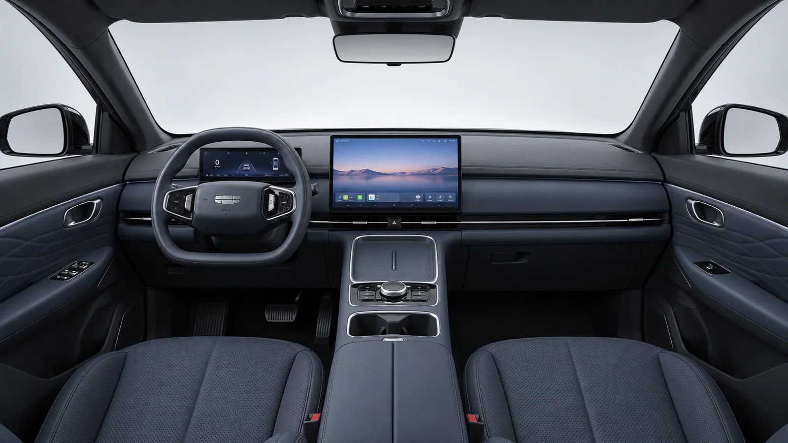 Geely Starray EM-i Pro, Polar Black: plancia e comandi dell'abitacolo
