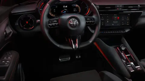 Alfa Romeo Junior Sprint Blu Navigli, plancia e infotainment