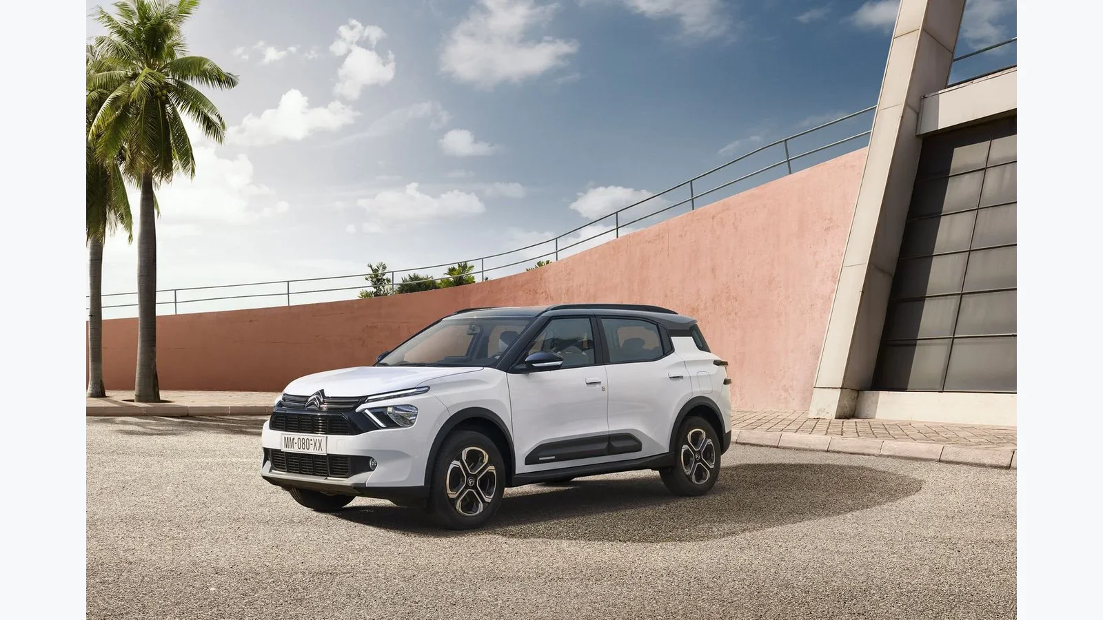 Citroën C3 Aircross Plus Polar White, vista laterale