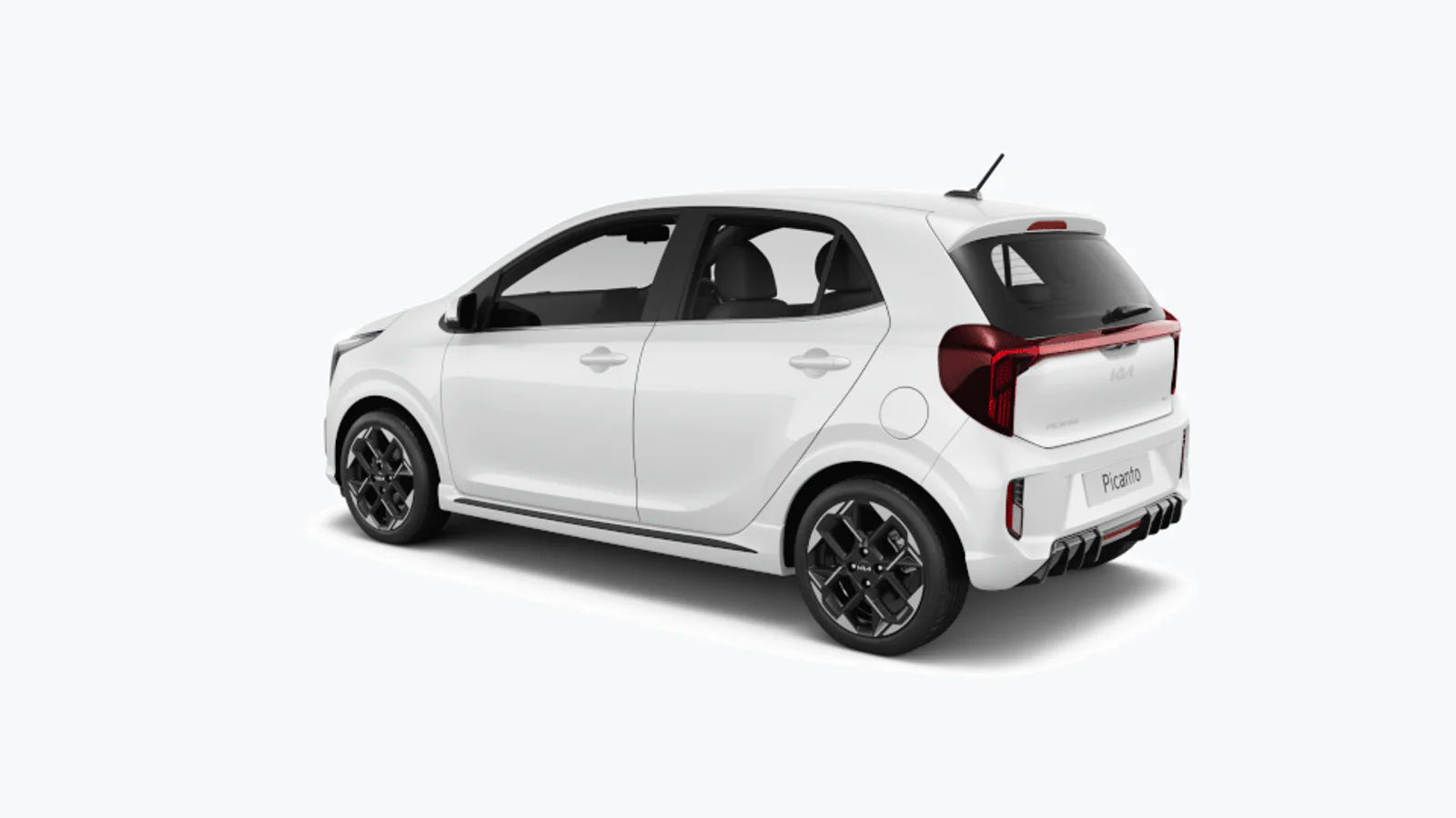 Kia Picanto Style Clear White, vista posteriore tre quarti