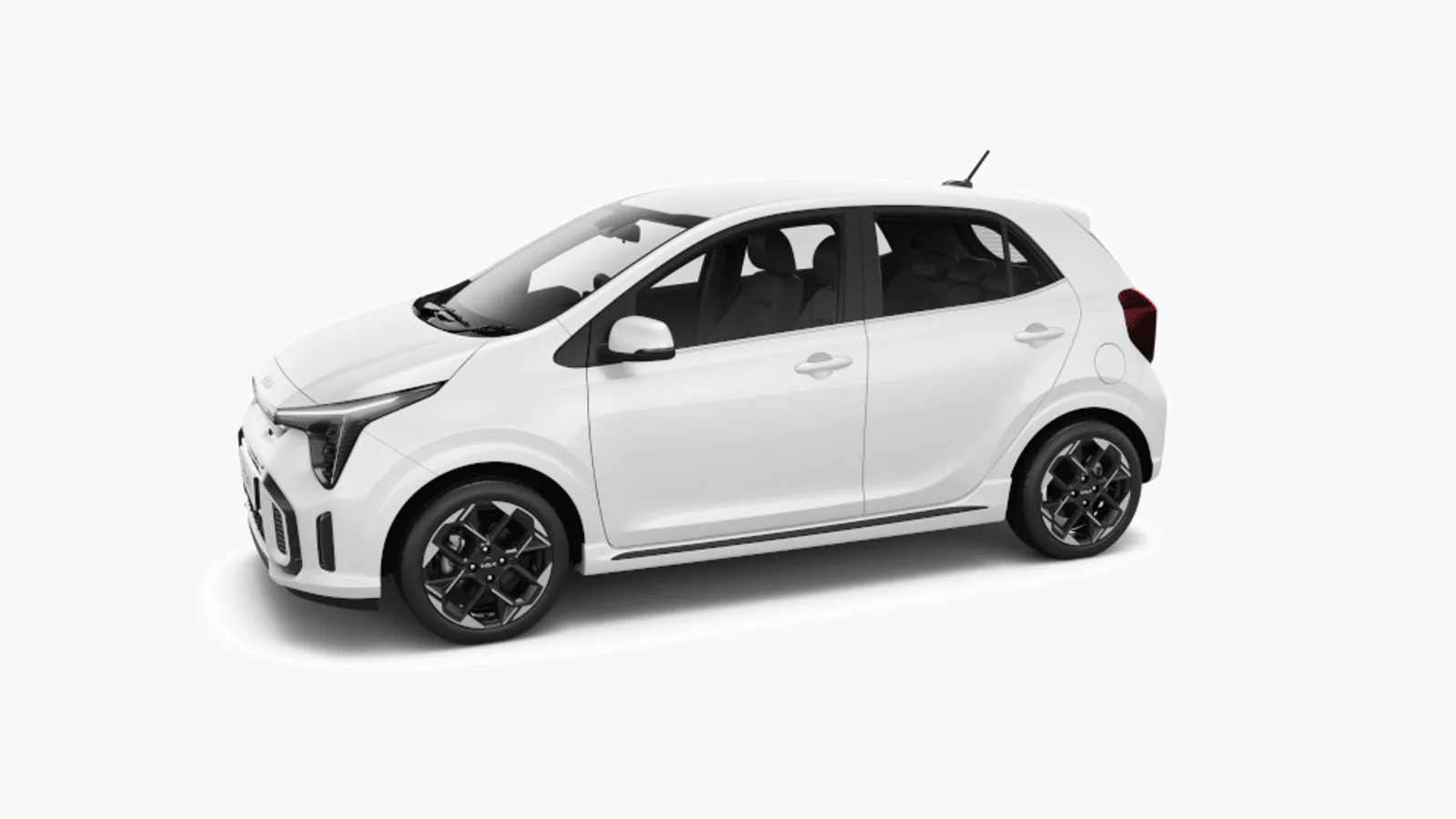 Kia Picanto Style Clear White, vista laterale