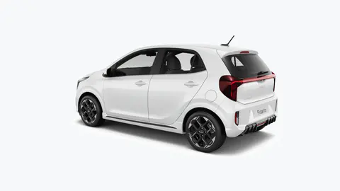 Kia Picanto Style Clear White, vista posteriore tre quarti