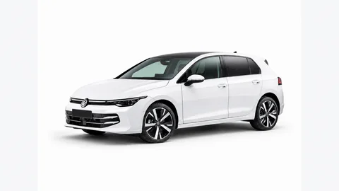Volkswagen Golf Life Pure White, vista anteriore tre quarti