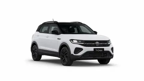 Volkswagen T-Cross Edition Plus Pure White, vista anteriore tre quarti
