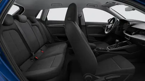 Nuova A3 Sportback 30 TDI Blu Navarra, abitacolo e sedili