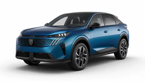 Peugeot 3008 Allure Blu Obsession, vista anteriore tre quarti