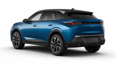 Peugeot 3008 Allure Blu Obsession, vista posteriore tre quarti
