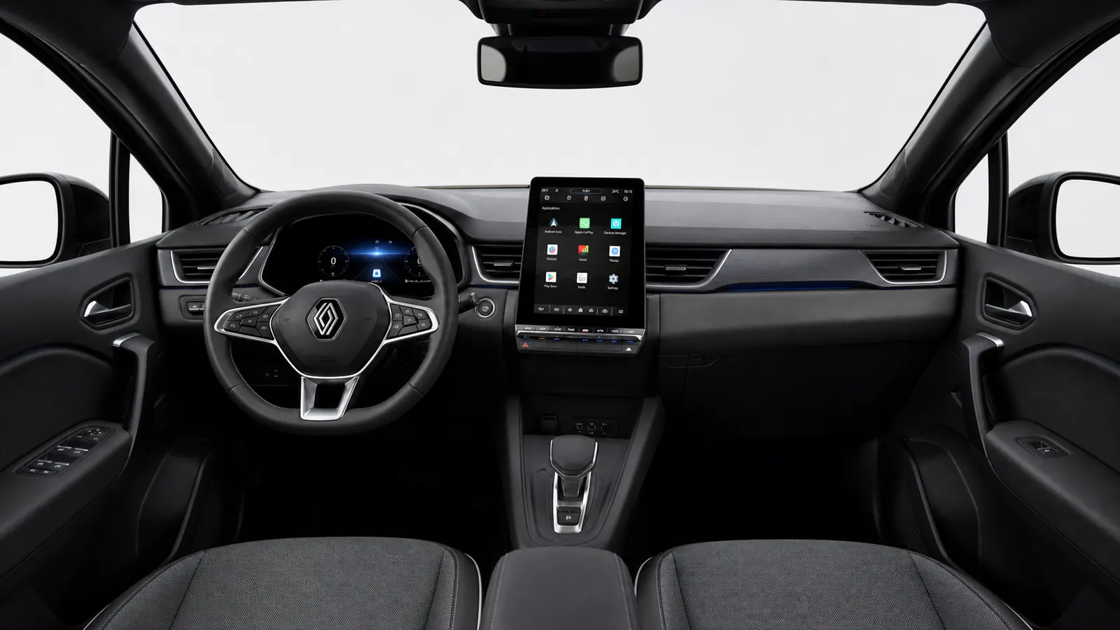 Captur E-Tech Series Full hybrid E-Tech 160 Nero Etoilé, plancia e infotainment