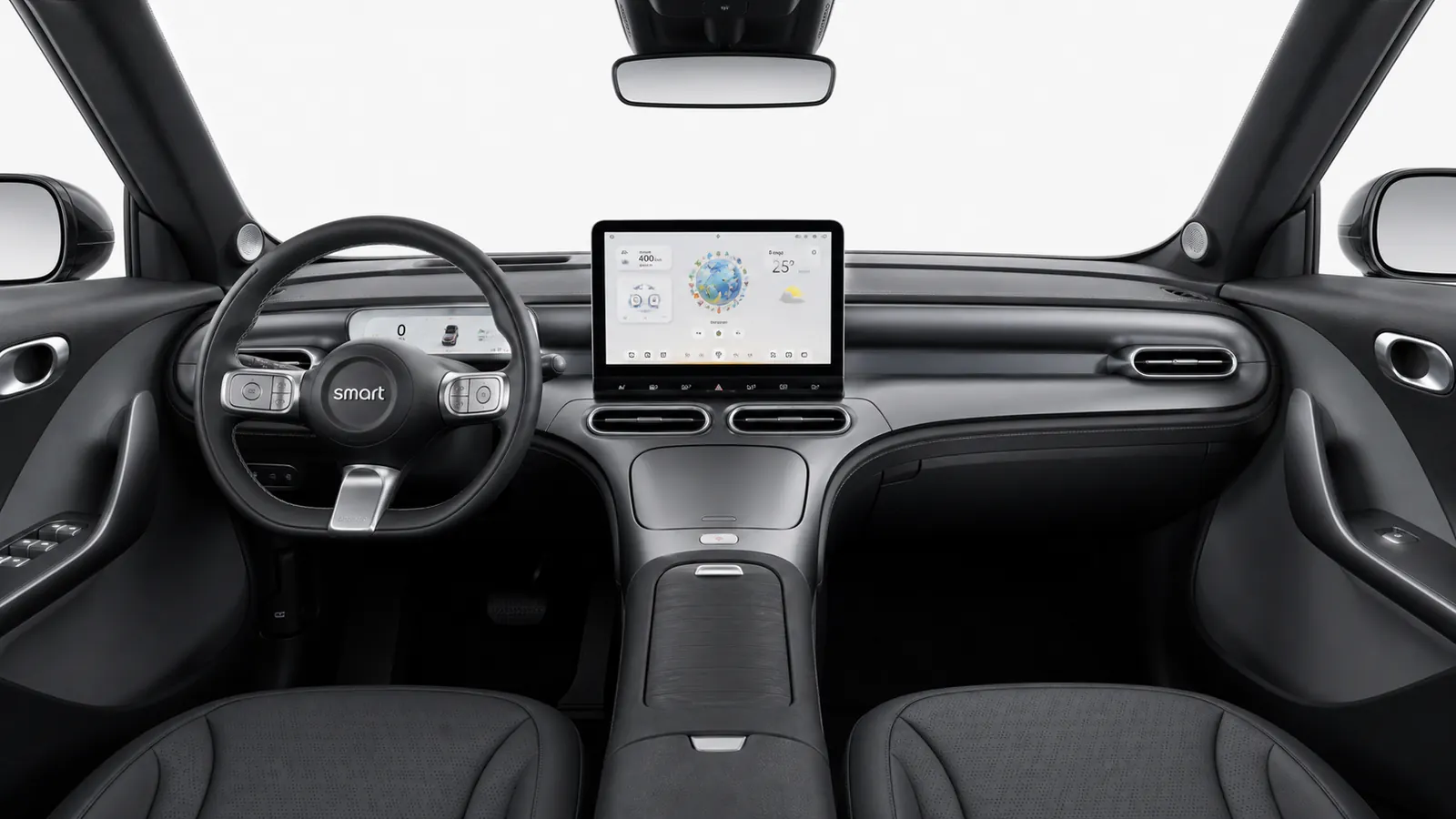 smart #1 Pure Cyber Silver, plancia e infotainment