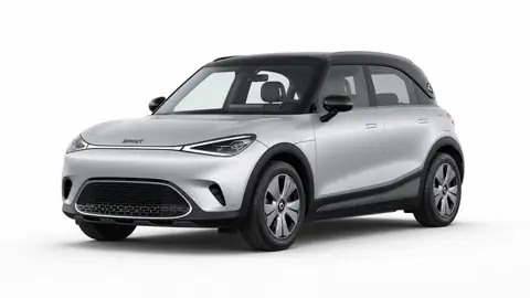 smart #1 Pure Cyber Silver, vista anteriore tre quarti
