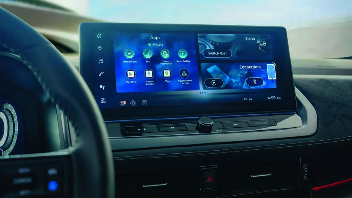 Sistema multimediale Nissan con Google Automotive Services