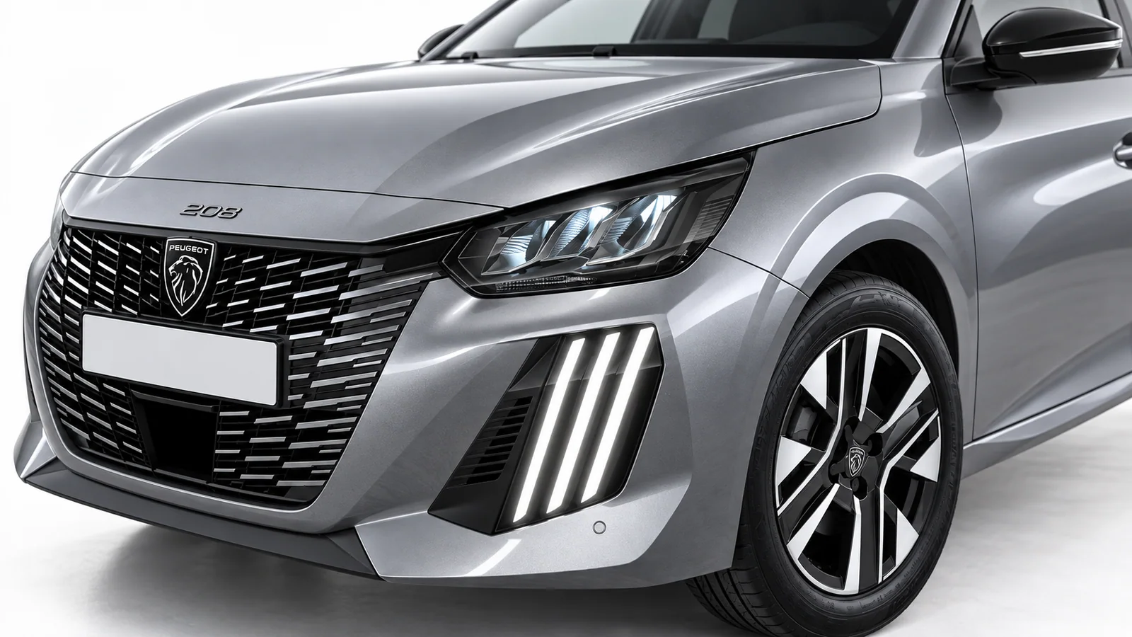 Peugeot 208 Allure 100 CV, Grigio Artense: dettaglio dell'allestimento