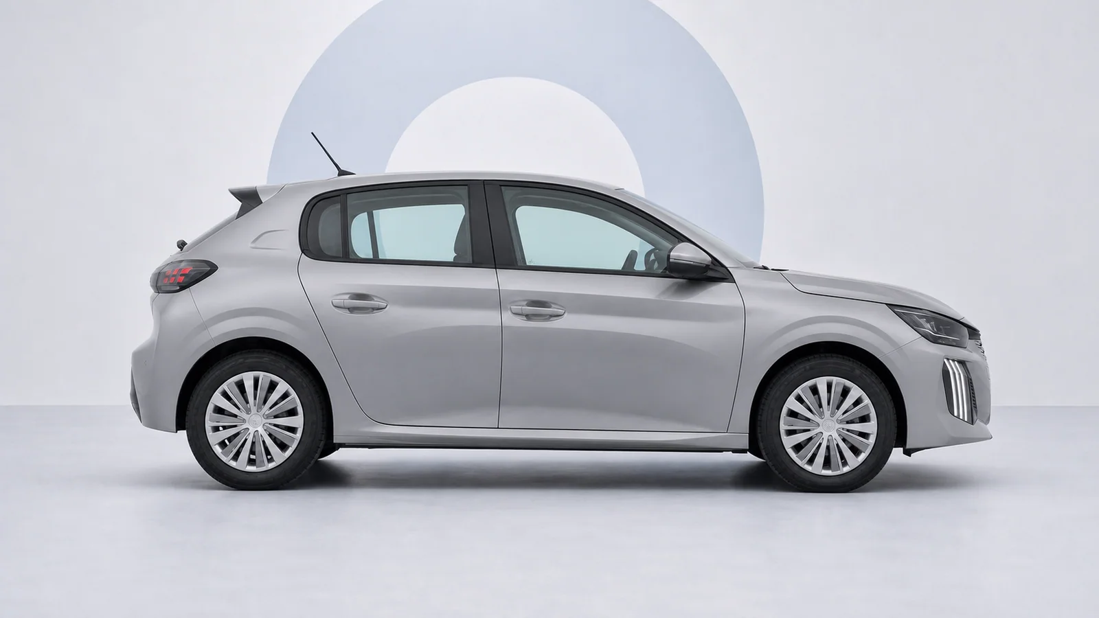 Peugeot 208 Style Grigio Artense, vista laterale