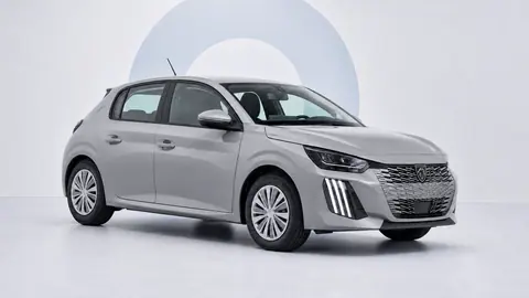 Peugeot 208 Style Grigio Artense, vista anteriore tre quarti