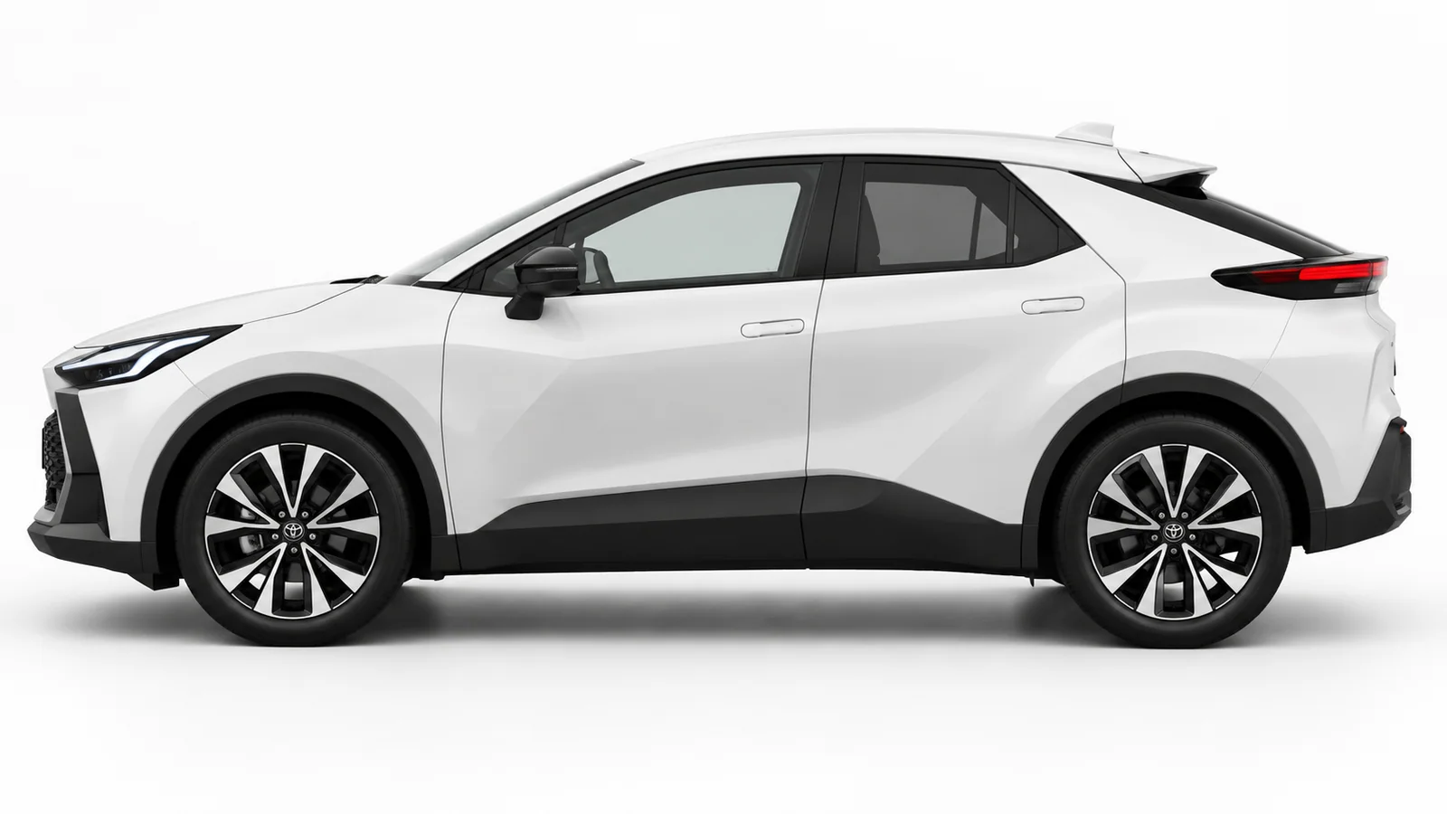 Toyota C-HR 1.8 Hybrid Trend, Bianco: vista di profilo
