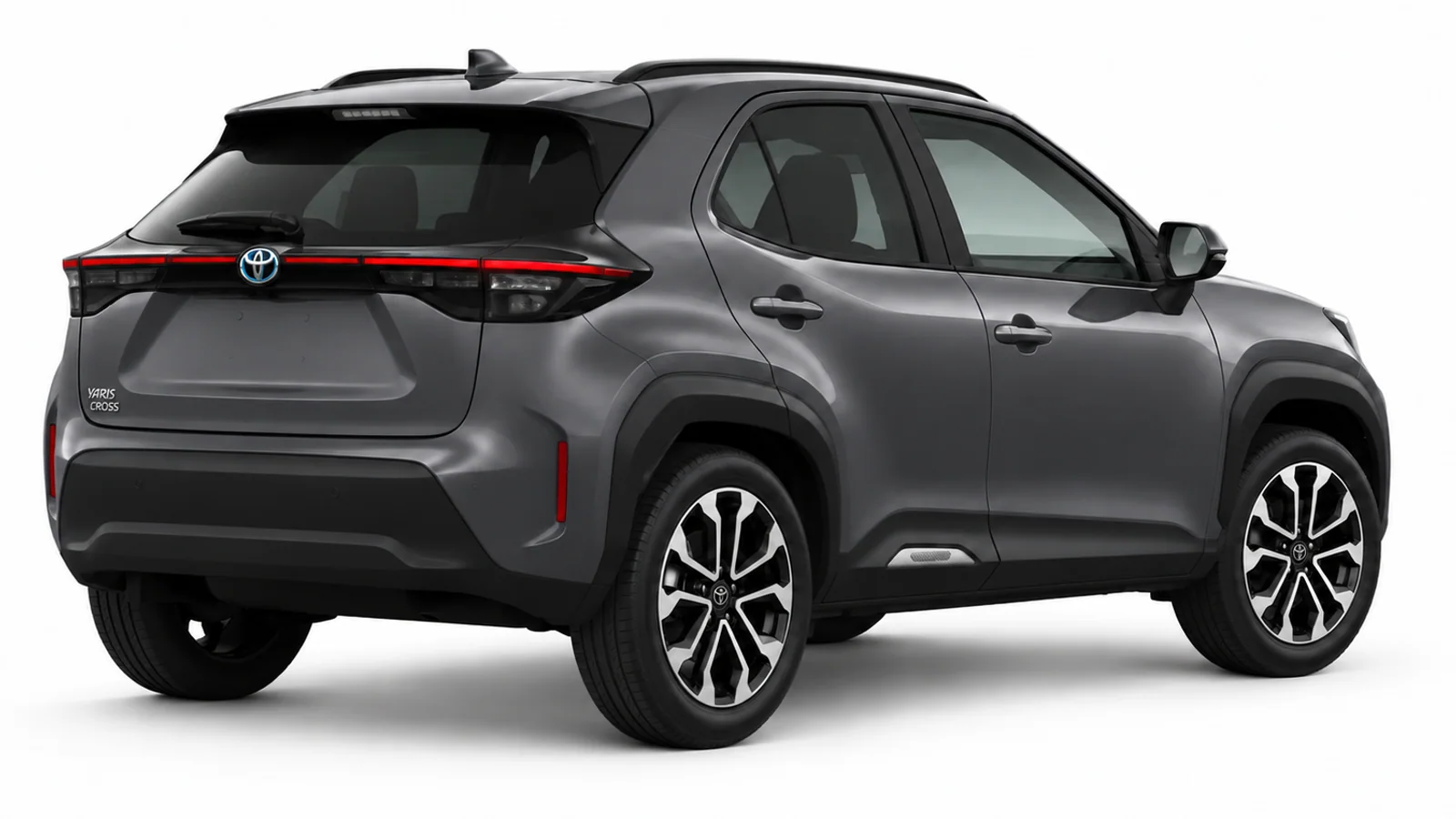 Toyota Yaris Cross 1.5 Hybrid 130 Trend, Dark Grey 1G3: vista posteriore a tre quarti