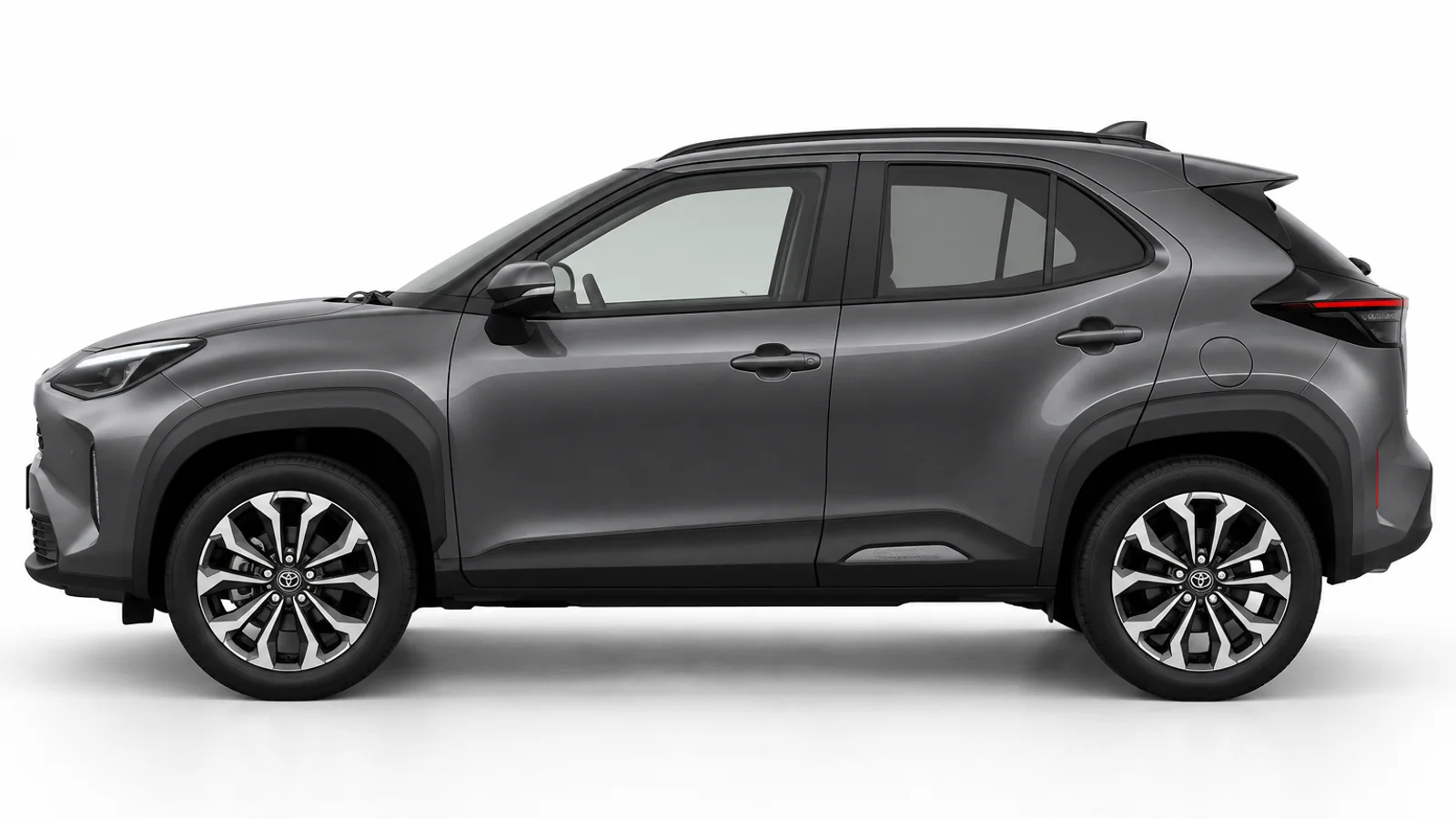 Toyota Yaris Cross 1.5 Hybrid 130 Trend, Dark Grey 1G3: vista di profilo